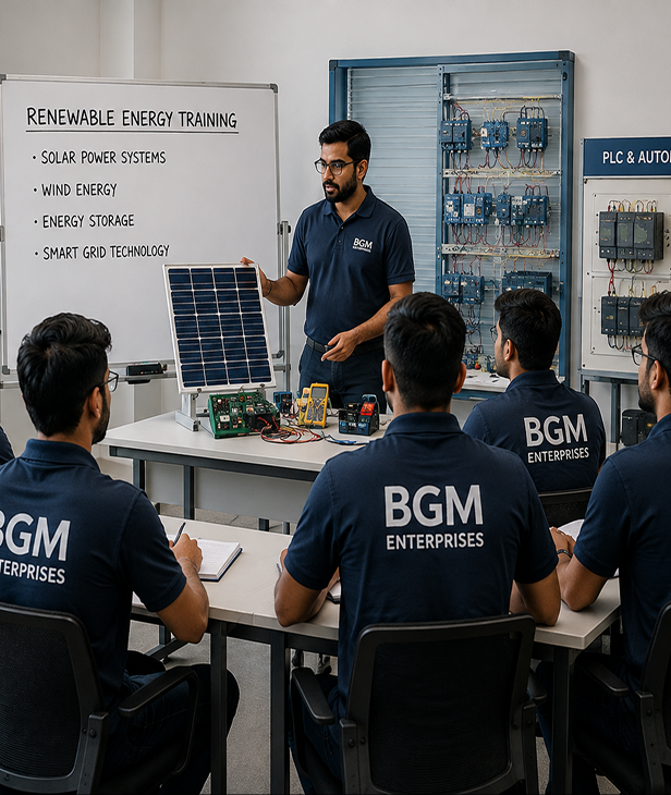 BGM Enterprises training session on renewable energy systems